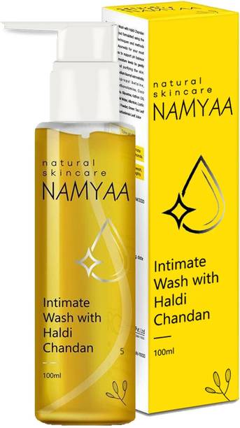 Namyaa Haldi Chandan Hygiene Wash | With Germ and Odour Protection | pH Balanced Intimate Wash