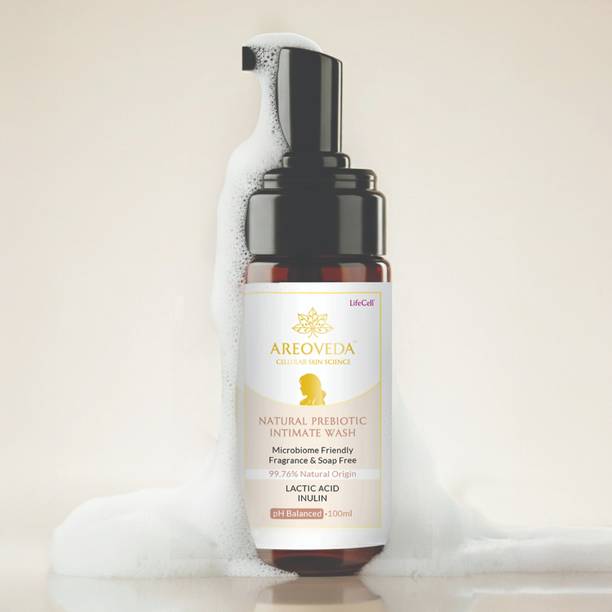 Areoveda Natural Prebiotic Intimate Wash With Inulin | Maintain pH | Soothes Irritation Intimate Wash