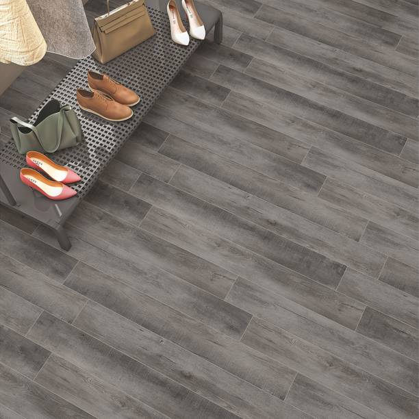 Plantex SPC Floor Tiles for Shop/Interlocking Flooring Tiles- 30 Square Feet/10 Tiles Engineerd Flooring