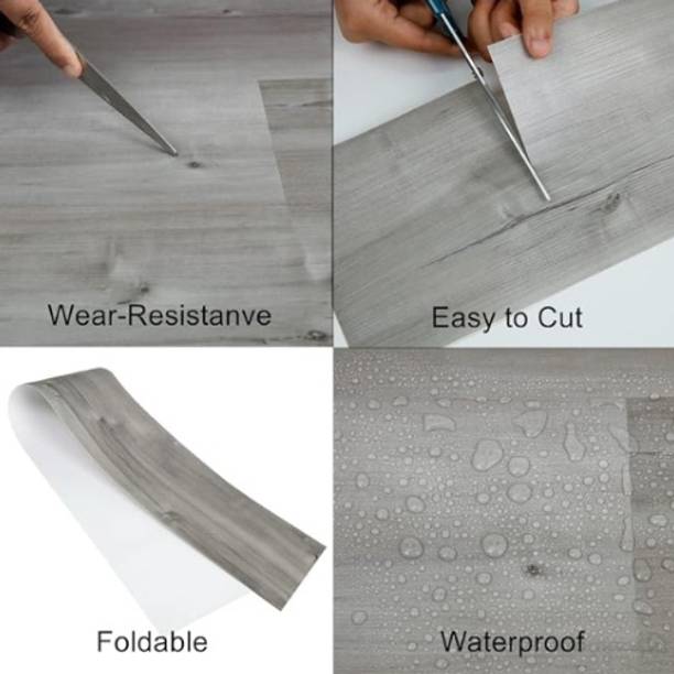 AtwoZDesign Vinyl Plank Flooring 35 in X 6 in Wood Plank Vinyl Laminate Flooring