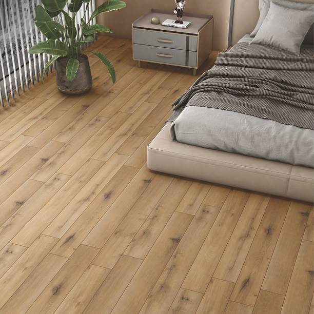 Plantex SPC Tiles for Floors/Water and Fire Resistant - 60 Square Feet/20 Tiles Engineerd Flooring