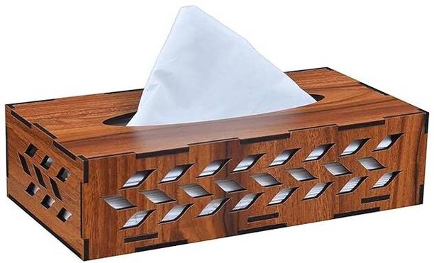OFFERZONE Wooden Tissue Paper Box Laminate Flooring