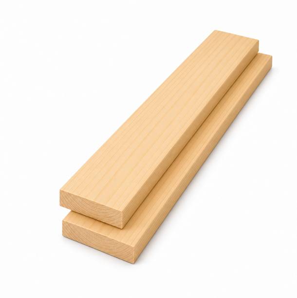WOOD BAZAAR Wooden Planks for DIY Projects, Unfinished Pinewood, Set of 2 Wood Lumber