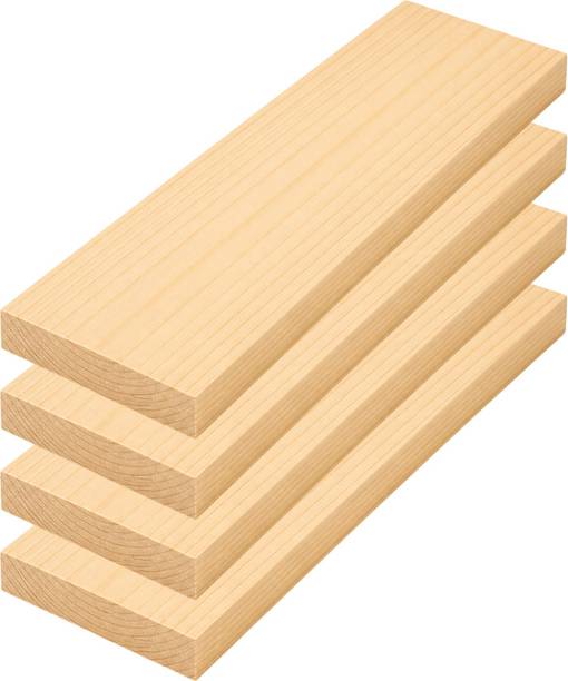 Mokodesk Pinewood Wooden Planks for DIY Projects Set of 4 Wood Lumber
