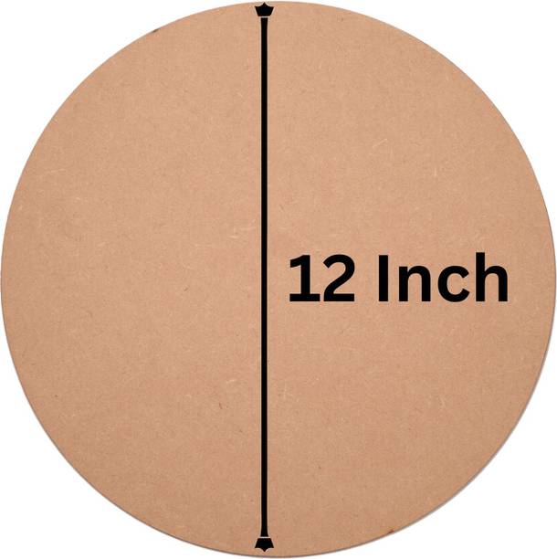 kumawatfeb unfinished round circle 8 inch set of 5 for art craft painting Pine Wood Veneer