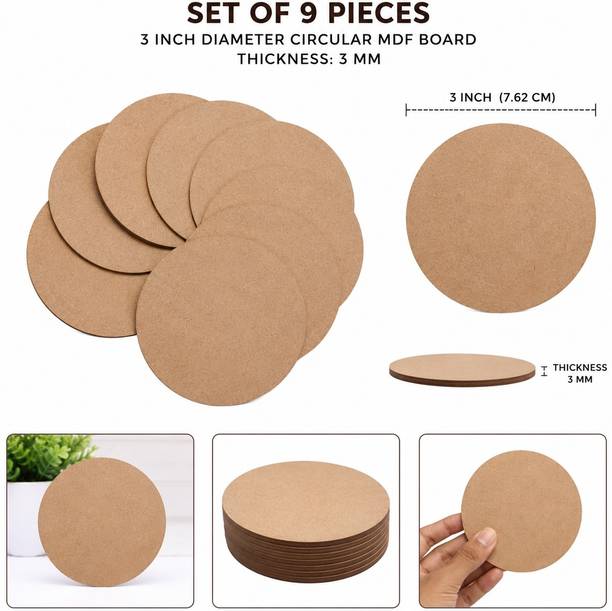 WOLKART 501circle 3x3 Pine Wood Veneer