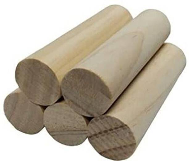 Bibox Pine Wood Rod Cylinders Pack of 25(10cm x 1.5cm) Art & Craft, Decoration Pine Wood Veneer