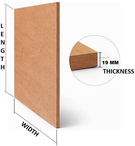 Samrat 19MM THICKNESS PLYWOOD - SIZE (W x L) 6 INCH x 4 FEET Pine Wood Veneer
