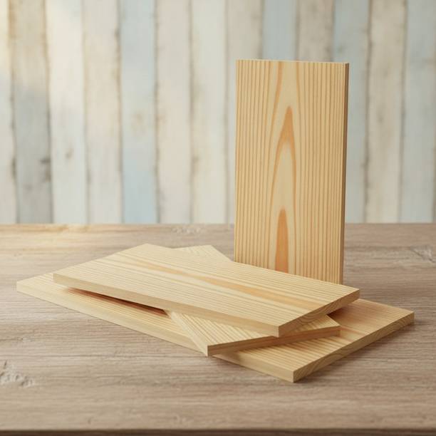 Storkify Home Durable Wooden Board Plank for Home Projects, Crafting & Woodwork Use Pine Wood Veneer