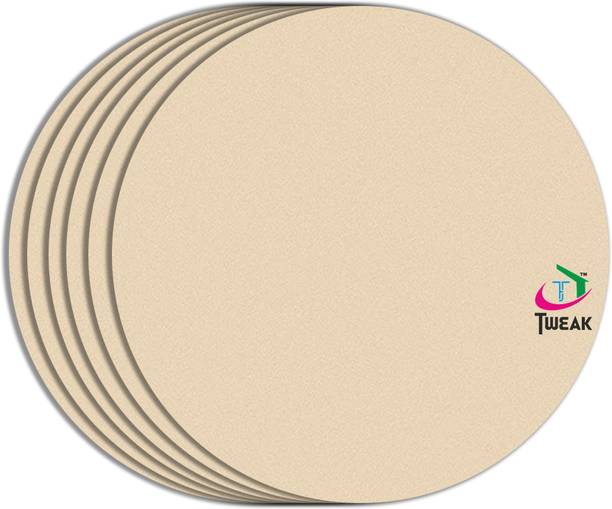 Tweak Laser cut Round shaped MDF Board for craft, Paint and art, Size :- 30x30 CM Pine Wood Veneer