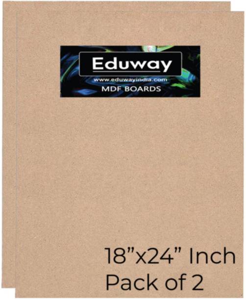 Eduway 18"x24" Mdf Board Sheet For Art & Craft Pack of 2 Ash Japanese Wood Veneer