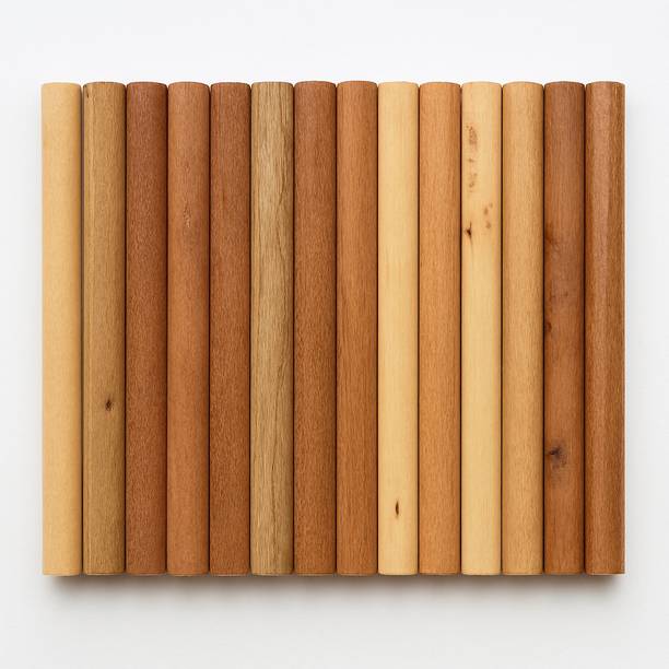 Bloomax WOODEN DOWEL 6MM 6 INCH 100PC Wooden Geometric Object