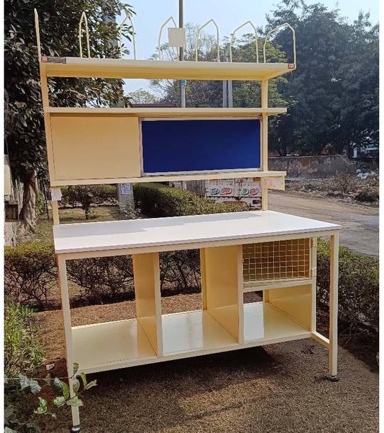 sti Packing Table Desk & Woodan Top, Roll Attachment+Tubelite+Electricboard+Pinboard Workstation