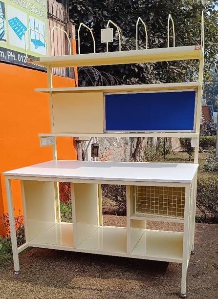 sti Packing Table & Woodan Top With Roll Attachment+Tubelite+Electricboard+Pinboard Workstation