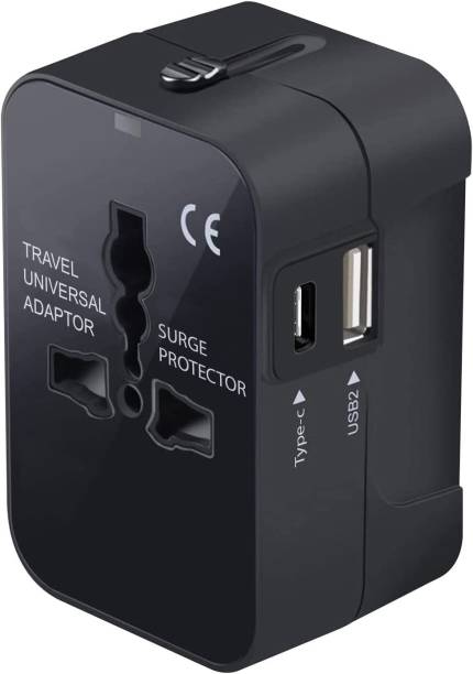 Jihaan Travel Adapter USB C, Universal All in One Worldwide Travel Worldwide Adaptor