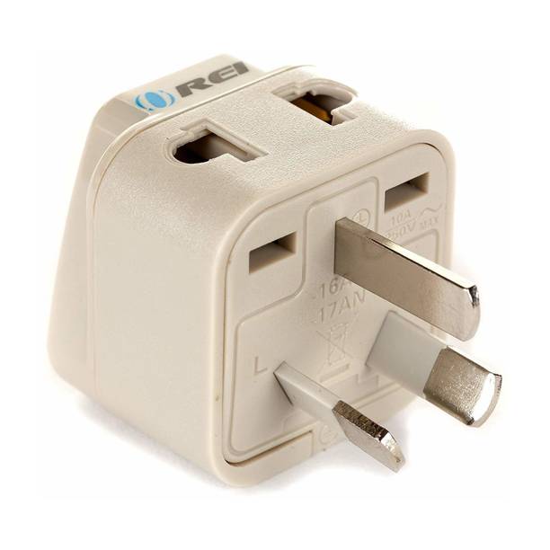 OREI India to Australia, China, New Zealand Type I Travel Adapter Plug 2 in 1 Worldwide Adaptor