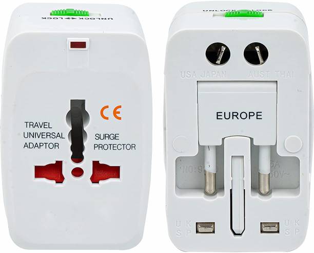 Techleo Smart All in One International Universal Travel Adapter(EU, US, AUS, NZ, UK) Worldwide Adaptor