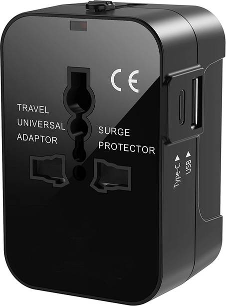 Jihaan World wide Universal Travel Adapter Type C USB C to USB / International adapter Worldwide Adaptor