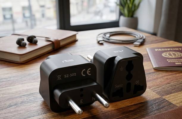 Jihaan 4 Pack of (Type C – Europe Plug Adapters)India US Plug, Universal Adapter Worldwide Adaptor