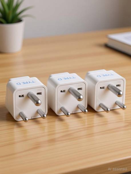 sumraj Indian Adapter pack of three Three Pin Plug