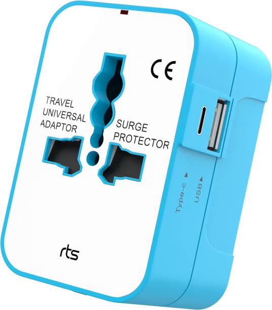 Jihaan Universal Travel Adapter,Travel Plug Adapter Worldwide International 1 USB Worldwide Adaptor