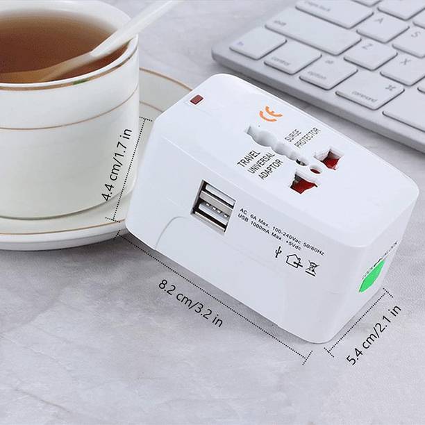 RTS Universal Travel Adapter with USB Port Worldwide Adaptor