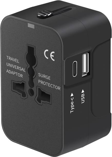 LN KART Universal All in One USB C Worldwide Travel Adapter for USA EU UK AUS Worldwide Adaptor