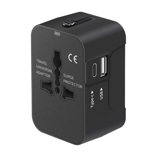 LN KART Universal All in One USB C Worldwide Travel Adapter for USA EU UK AUS Worldwide Adaptor