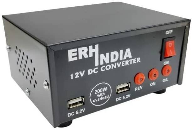 DIYtronics Dc to Ac Dual USB Converter 12v to 220v AC Dual USB Converter Worldwide Adaptor