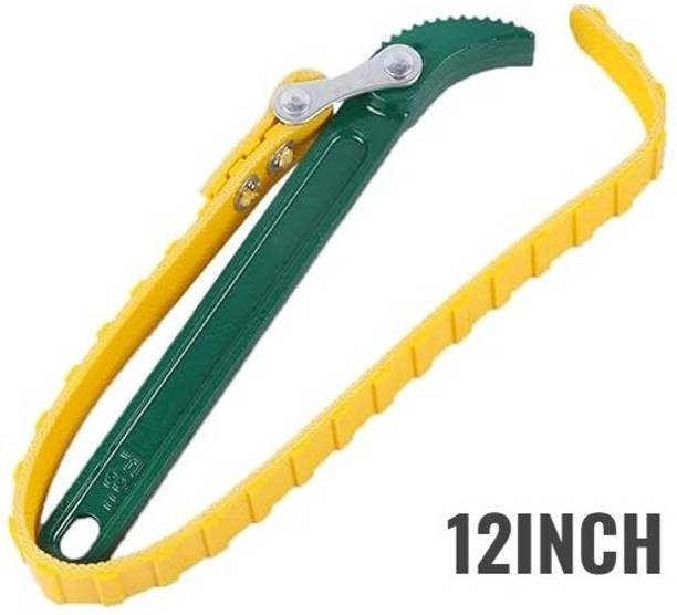 GreenLove New Style Wrench Set for Home Uses 429 12" Belt Type Oil Filter Wrench Single Sided Pipe Wrench