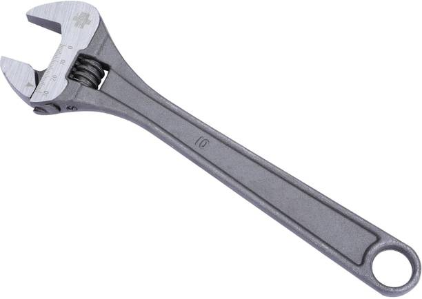 LXMI 10-Inch (250mm) Adjustable Spanner Forged Steel with Precision Jaws and Insulated Grip, 35mm Jaw Opening Single Sided Pipe Wrench