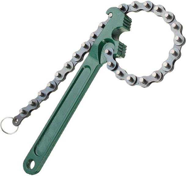 Digital Craft 12-Inch Heavy-Duty Ratcheting Chain Oil Filter Wrench – Reversible Chain Style Tool for Easy Oil Filter & Pipe Removal – Multipurpose Auto & Plumbing Single Sided Speciality