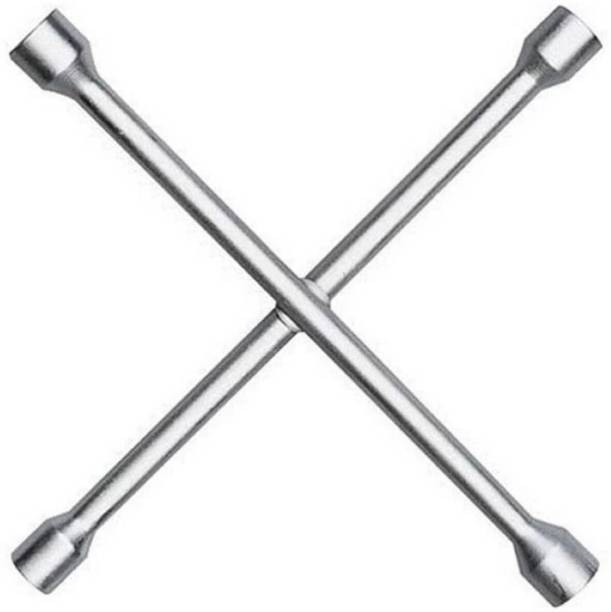 High Q 4 WAY CROSS NUT SPANNER FOR CAR , BIKE , ELECTRONIC REPAIR CROSS NUT WRENCH / L WRENCH DOUBLE-SIDED / T WRENCH DOUBLE SIDED Single Sided Star Box Wrench