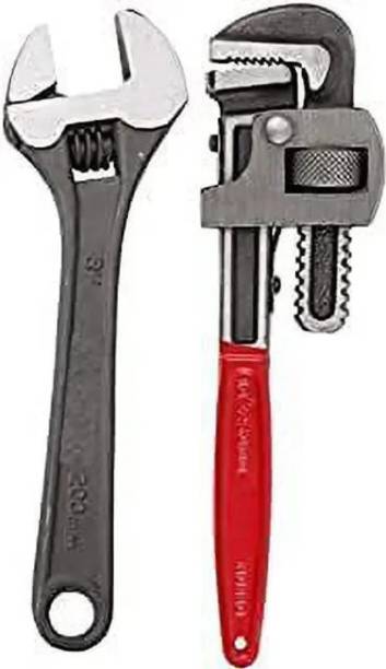 Sitrus Tool combo 10 inch adjustable wrench and 12 inch pipe wrench best quality 12 inch pipe wrench with 10 inch adjusable wrench Single Sided Pipe Wrench