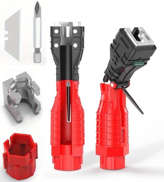 Bwogue 18in1 Faucet and Sink Installer Water Pipe Wrench for Toilet Bowl Plumbing, Kitchen Faucet Wrench Tool Under Sink Single Sided Pipe Wrench