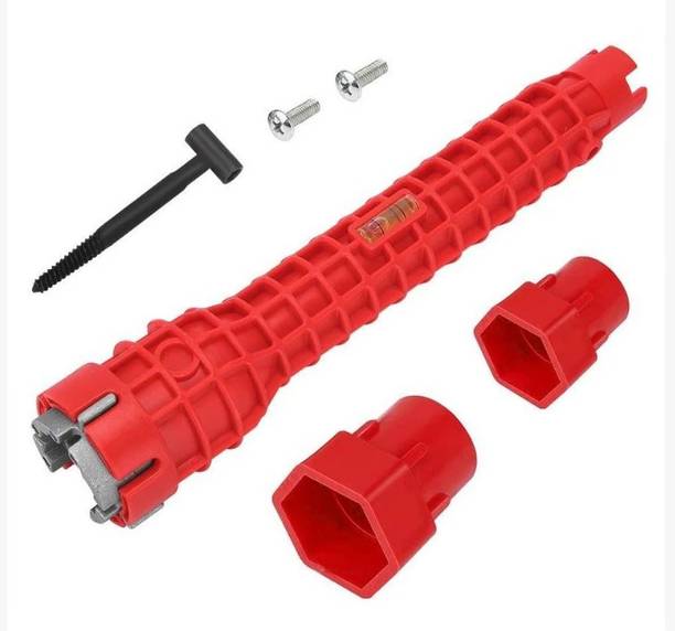 ADAWAT MULTIFUNCTION SINK WRENCH 8 IN1 MULTIFUNCTION SINK WRENCH 8 IN 1 for Basin, Toilet, Bathroom, Pipe and Kitchen Double Sided Pipe Wrench