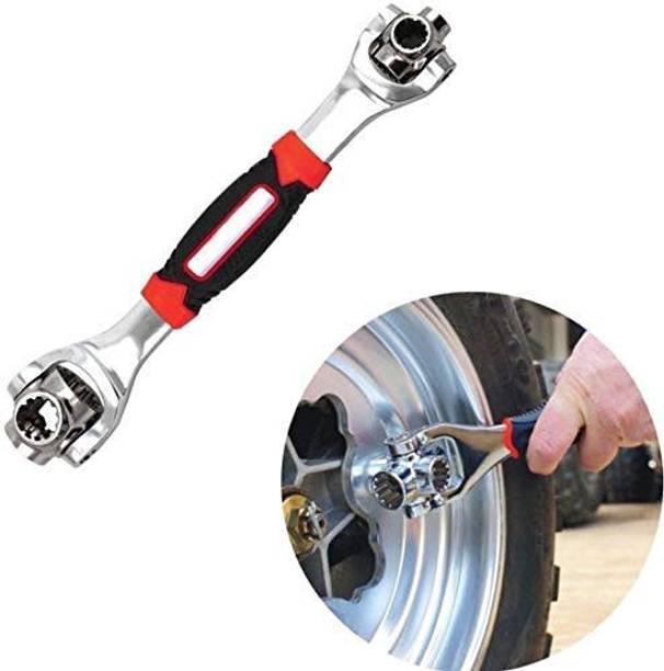 Prim Enterprise 48 in 1 Socket Wrench Tools Works with Spline Bolts Torx 360 48 in 1 Socket Wrench Double Sided Pipe Wrench