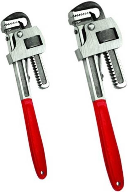 manvi Hand Tool Combo 12 inch & 14 inch Hand Tool Pipe Wrench Combo 12 inch & 14 inch Single Sided Pipe Wrench