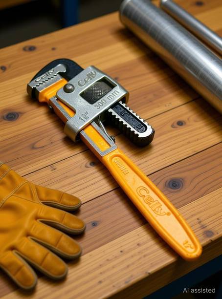Syntex 12 Inch Heavy Duty Pipe Wrench Spanner for Plumbing and Industrial Use 12 Inch Heavy Duty Pipe Wrench Spanner for Plumbing and Industrial Use Single Sided Pipe Wrench