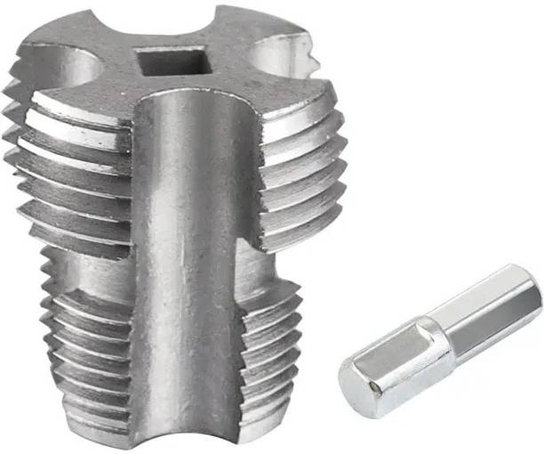PKT Water Pipe Inner Threading Tool Fittings Precision PVC Poly Pipe Threader 4 minutes 6 water pipe hole opener 1 inch PPE pipe hole tapping tool Double Sided Pipe Wrench