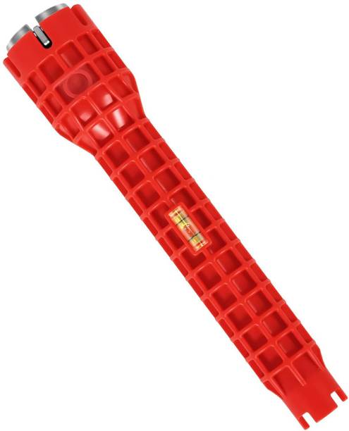 Multifunction Faucet & Sink Installer Tool – Water Pipe Socket Wrench Spanner for Bathroom, Kitchen, Toilet Bowl Plumbing Single Sided Pipe Wrench Single Sided Pipe Wrench