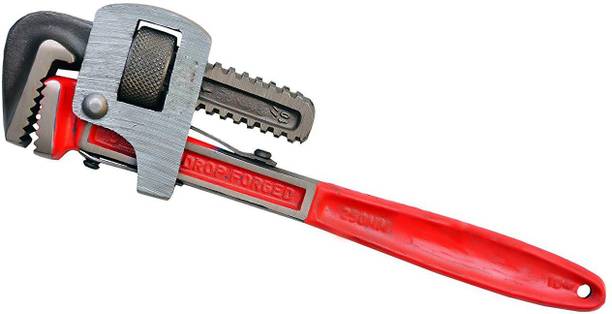 WallVilla 12 Inch Solid Metal Adjustable Single Sided Pipe Wrench