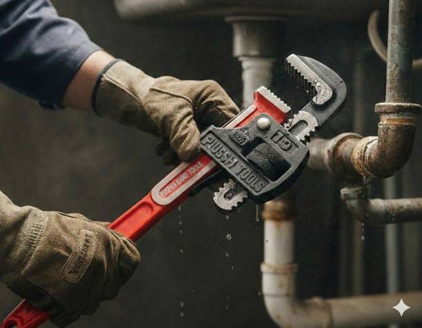 Pushpatools 8inch pipe wrench 8inch pipe wrench Single Sided Pipe Wrench