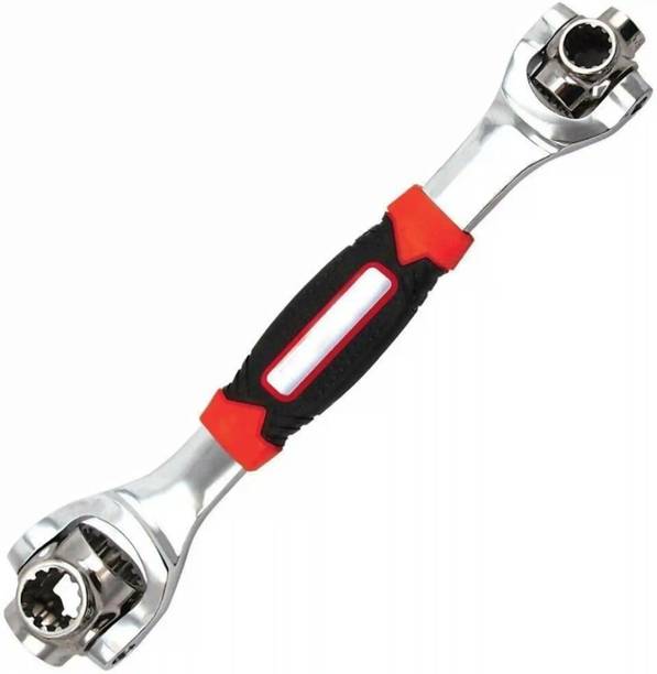 KLEVERDOT sz1 48 in 1 Tiger Wrench Swivel Head Multi Tool Universal Ratcheting Socket Double Sided Socket Wrench