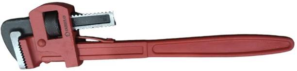 DURELO D-1272 12'' Stilson Type Ideal for Construction & Heavy-Duty, Red & Black Single Sided Pipe Wrench