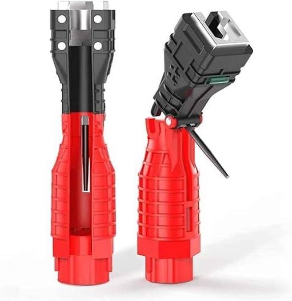 KIDWILL 18 in 1 Faucet and Sink Installer Multifunctional Wrench Tools Multifunctional Adjustable Water Pipe Double End Wrench Double Sided Pipe Wrench