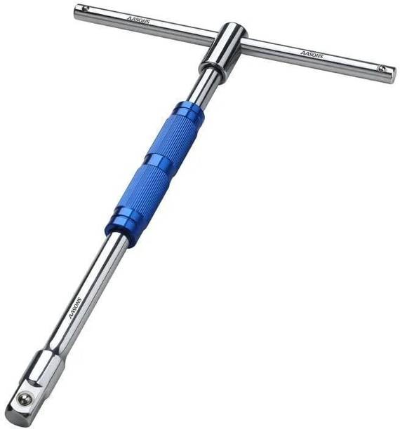 AASONS T-shaped Socket Spinner Wrench 1/2 SD T-shaped Socket Spinner Speed Wrench, ½” SD Single Sided Speed Wrench