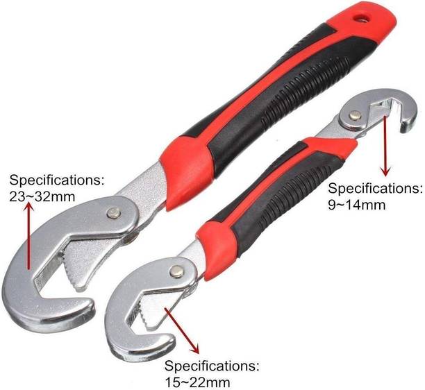 Prim Enterprise snap n grip Auto Adjustable Universal Wrench Quick Snap n Grip Spanner Tools Multi-Function Universal Quick Snap and Grip Double Sided Pipe Wrench