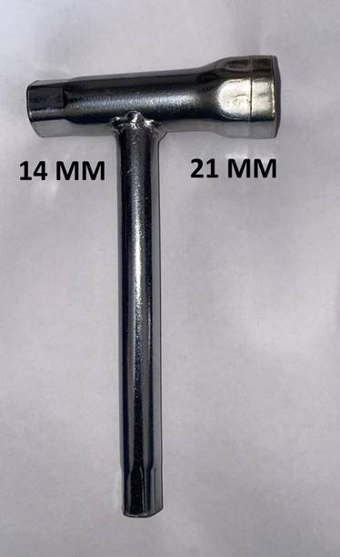 Tools India 14 X 21 Spark Plug Spanner Double Sided Pipe Wrench