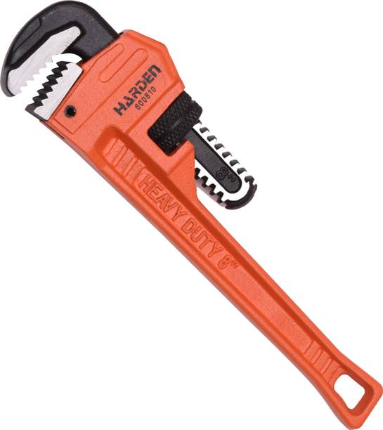Harden 8" Heavy Duty Pipe Wrench, Pipe Clamp For Plumbing - 600810 Single Sided Pipe Wrench